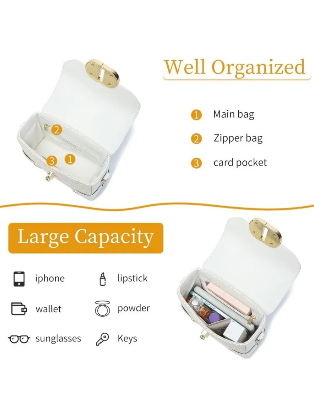 Eco-Friendly Recycled Leather Crossbody Phone Bag with Top Handle - Stylish